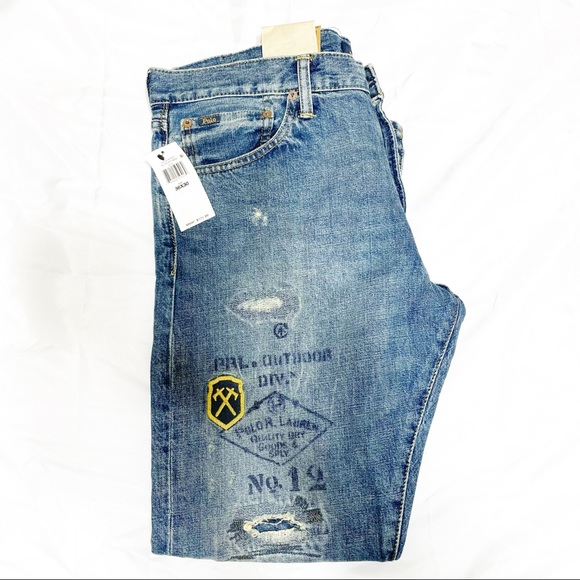 POLO RALPH LAUREN VARICK SLIM STRAIGHT JEANS - Picture 2 of 9